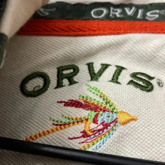 ORVIS MENS SIZE LARGE GRAY FLEECE LINED 3/4 ZIP SNAP CLOSE GOOD USED CONDITION - Picture 10 of 13